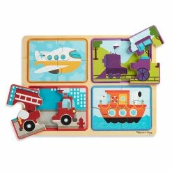Hot Sale 👏 Melissa And Doug 16 Pieces Green Start Wooden Puzzle - Ready, Set, Go 👏