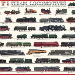 Outlet 🎁 Eurographics 1000 Pieces Steam Locomotives 🤩
