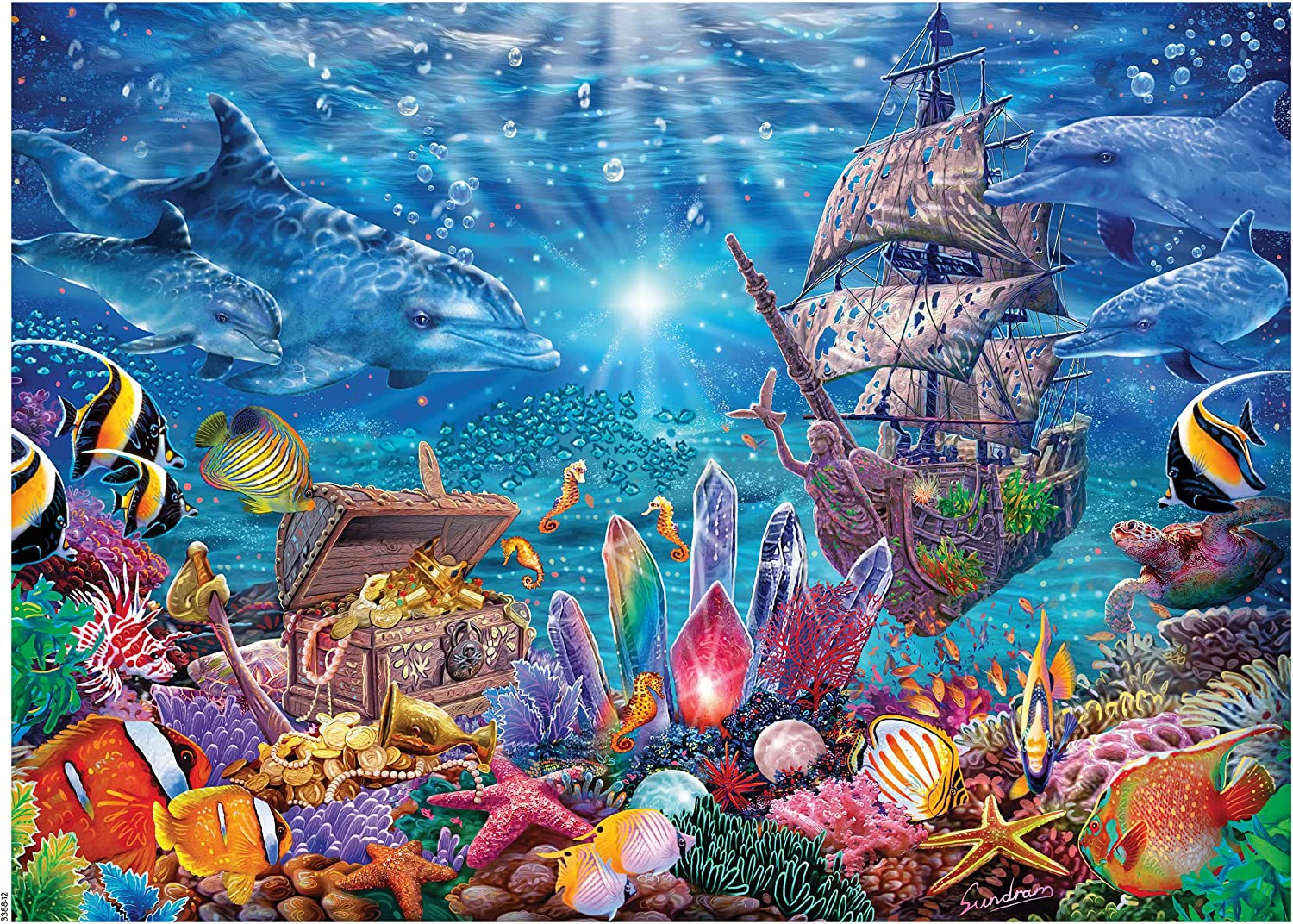 Best Sale โ๏ธ Ceaco 1000 Pieces Ocean Magic - Treasures Of The Sea ๐