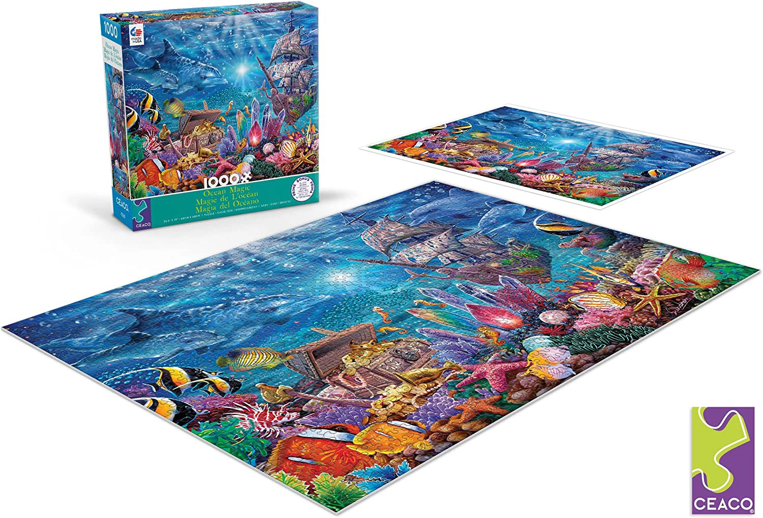 Best Sale โ๏ธ Ceaco 1000 Pieces Ocean Magic - Treasures Of The Sea ๐ - Image 3