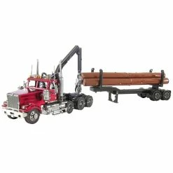 Hot Sale 💯 Metal Earth Pieces Western Star 4900 Log Truck & Trailer ⌛