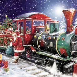 Best Sale ✔️ Pierre Belvedere 1000 Pieces Santa's Train 🥰
