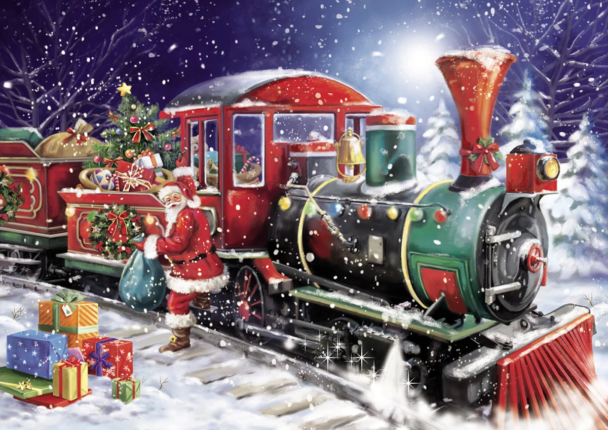 Best Sale โ๏ธ Pierre Belvedere 1000 Pieces Santa's Train ๐ฅฐ