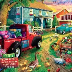 Hot Sale ✨ Buffalo Games 300 Pieces Quilt Farm ❤️