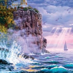 New 🥰 Buffalo Games 1000 Pieces Keeping The Light 😉