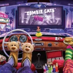 Promo 🧨 Buffalo Games 1000 Pieces Night At The Drive-in 🎉