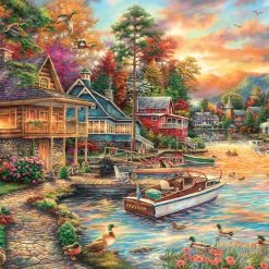 Promo ⌛ Buffalo Games 1000 Pieces Freedom At The Lake ❤️