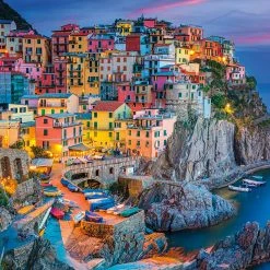 Best deal 🎁 Buffalo Games 2000 Pieces Dusk At Cinque Terre New 🎉