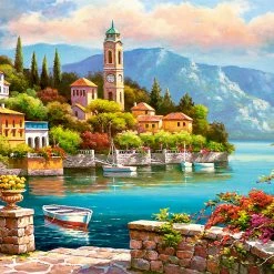 Hot Sale 🧨 Castorland 2000 Pieces Village Clock Tower ✨