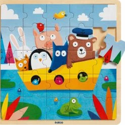 New 😍 Djeco 25 Pieces Puzzlo Boat 🔥