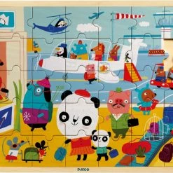 Best Pirce 🎉 Djeco 35 Pieces Puzzlo Airport 🔥