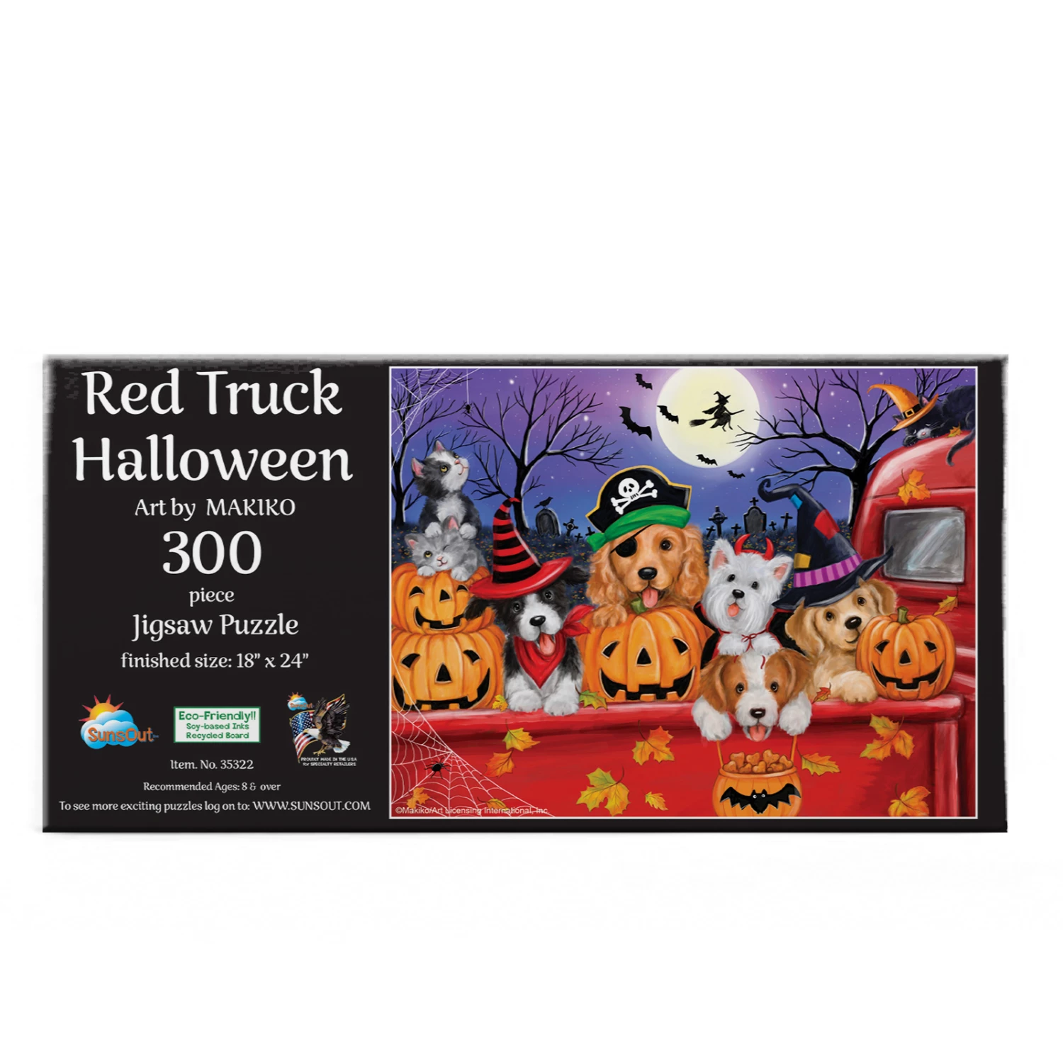 Buy โค๏ธ SunsOut 300 Pieces Red Truck ๐ฆ Halloween ๐ฏ - Image 3