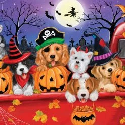 Buy ❤️ SunsOut 300 Pieces Red Truck 🦇 Halloween 💯