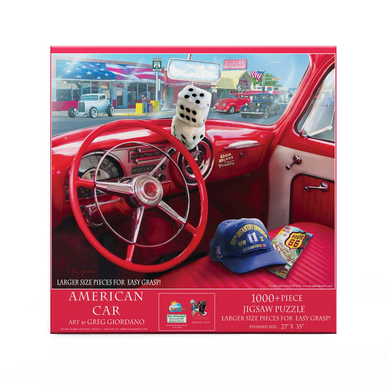 Best reviews of π SunsOut 1000 Pieces American Car π - Image 3