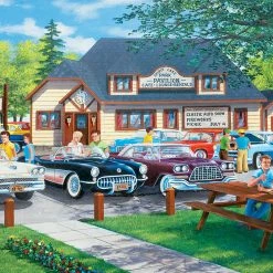 Outlet 💯 SunsOut 1000 Pieces The Past Lane 🎁