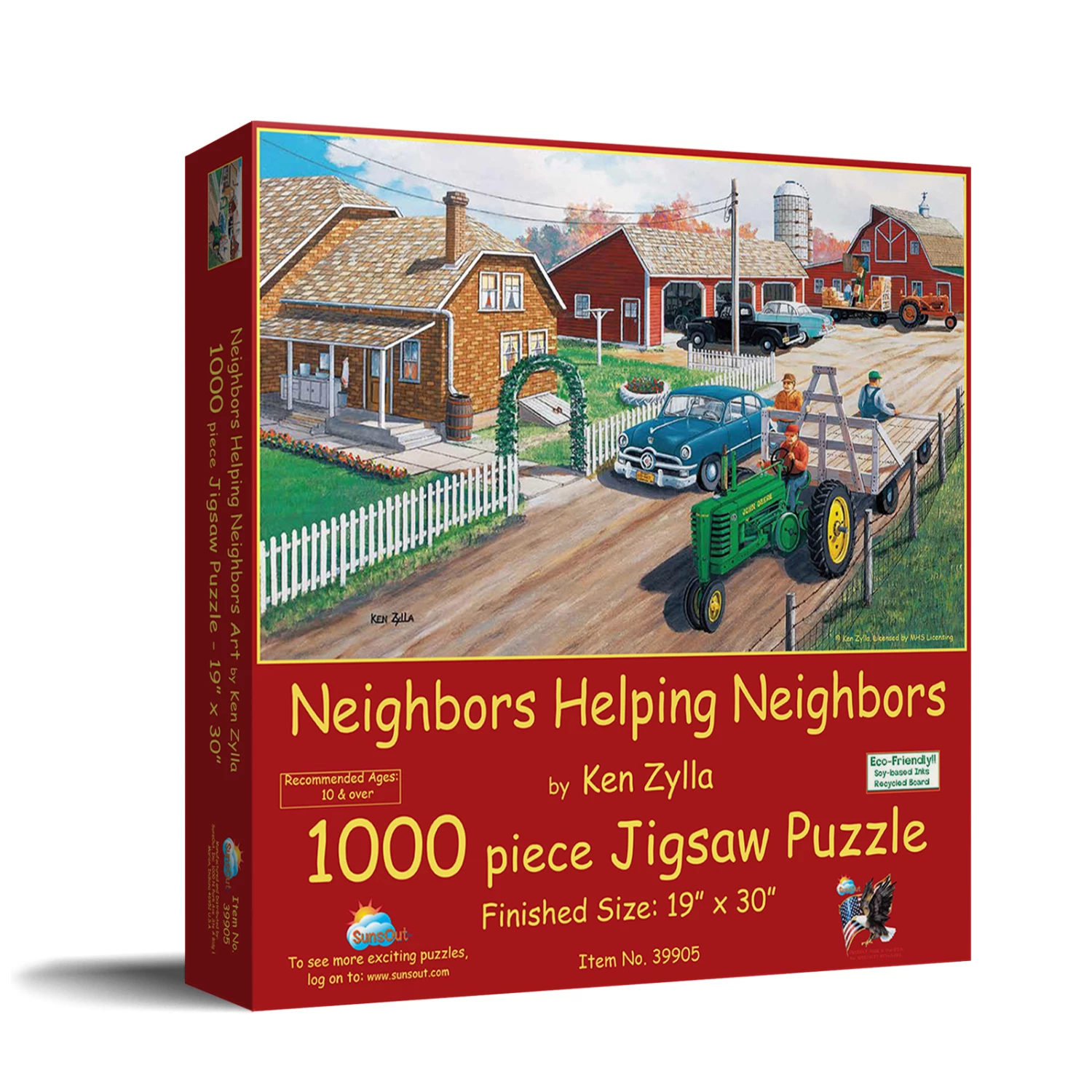 Buy 💯 SunsOut 1000 Pieces Neighbors Helping Neighbors ⭐ - Image 2