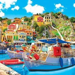 Wholesale 🌟 Kodak 1000 Pieces Symi With Boats In The Harbor, Greece 🔔