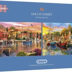 Discount 😀 Gibsons 500 Pieces Sails At Sunset 🛒