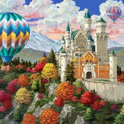 Promo โ๏ธ Wooden City Varies Pieces The Neuschwanstein Castle ๐