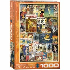 Coupon ⭐ Eurographics 1000 Pieces Vintage Bicycle Posters 🛒