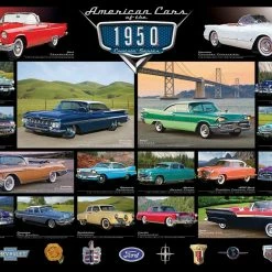 Deals 💯 Eurographics 1000 Pieces American Cars Of The 1950's 😍