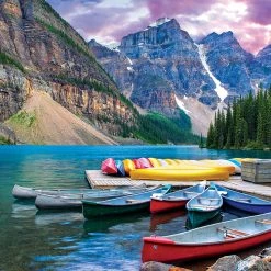 Best Pirce 🎁 Eurographics 1000 Pieces Canoes On The Lake ✨