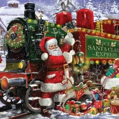 Best reviews of 🔥 Heritage Puzzles 1000 Pieces Santa Claus Express 🥰