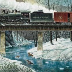 Cheapest 🔔 Heritage Puzzles 550 Pieces River Crossing 🌟