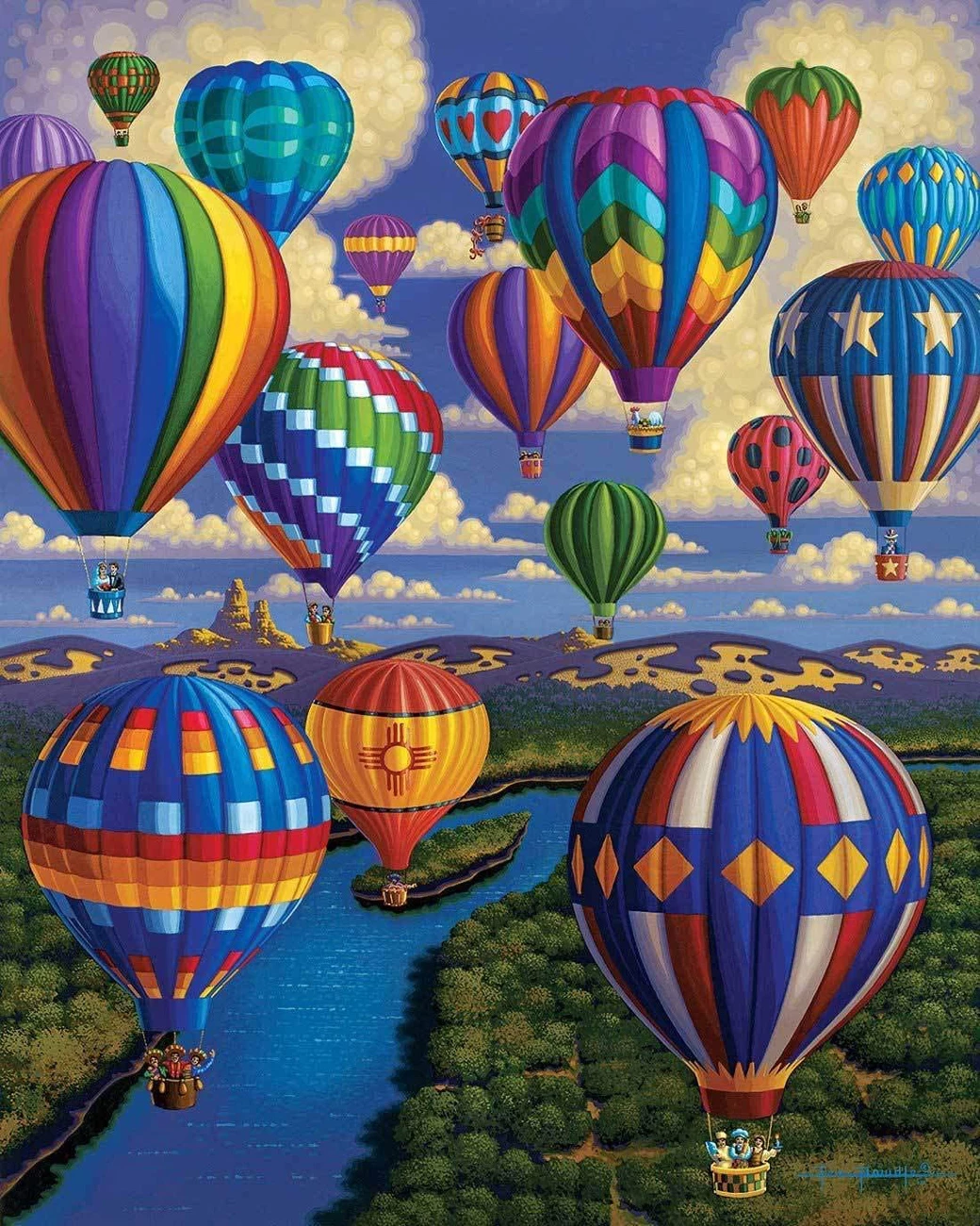 Best reviews of 😀 Dowdle Folk Art 300 Pieces Balloon Festival 🤩