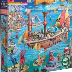 Deals 😀 EeBoo 1000 Pieces Steampunk Airship 🧨