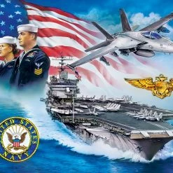 Deals ⌛ MasterPieces 1000 Pieces U.S. Navy Anchors Aweigh 🤩