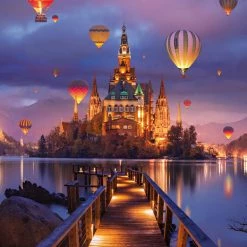 Budget ❤️ Buffalo Games 1000 Pieces BLANC Series: Mystic Kingdom 🧨