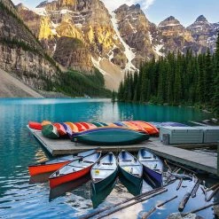 Discount ❤️ Buffalo Games 1000 Pieces BLANC Series: Lake Moraine 🎉