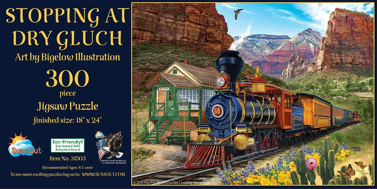 Cheapest βοΈ SunsOut 300 Pieces Stopping At Dry Gulch β¨ - Image 2