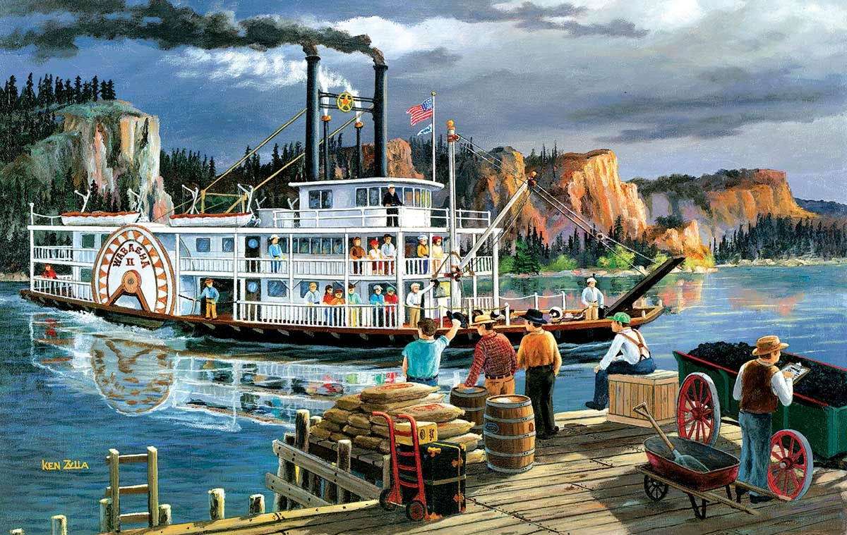 Discount 𧨠SunsOut 550 Pieces Riverboat β¨