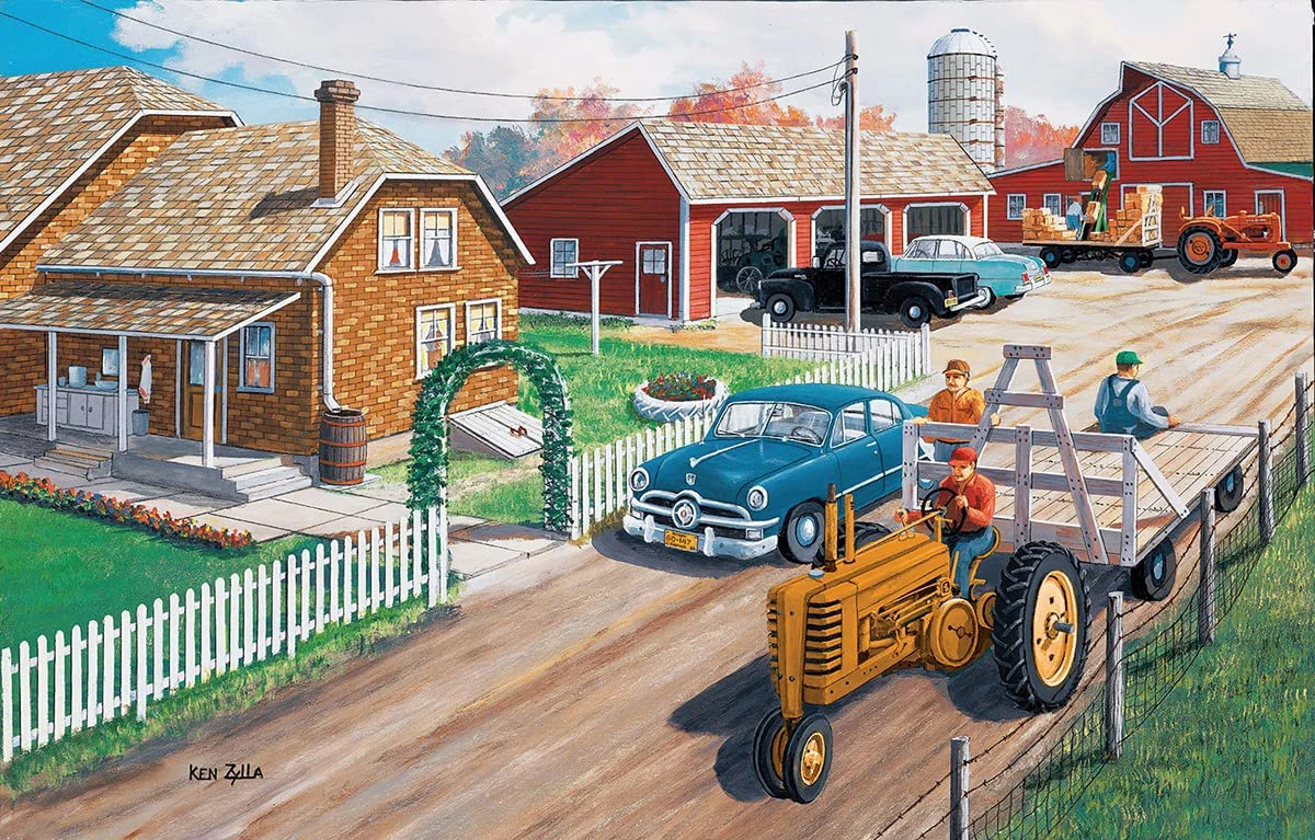 Buy 💯 SunsOut 1000 Pieces Neighbors Helping Neighbors ⭐