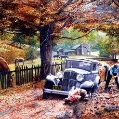 New 😍 SunsOut 550 Pieces Old Depot Road ✨