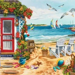 Coupon 🔥 SunsOut 1000 Pieces Beach 🌞 Summer Cottage ❤️