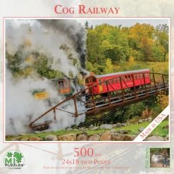Best Pirce 🎉 MI Puzzles 500 Pieces Cog Railway 🥰