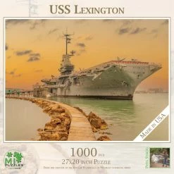Best deal 🎁 MI Puzzles 1000 Pieces USS Lexington 🎉