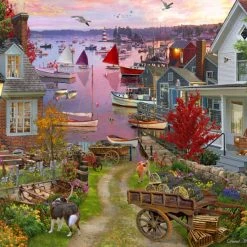 Deals 🛒 Vermont 🎄 Christmas Company 1000 Pieces Evening In The Harbor 🧨