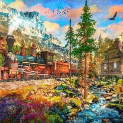 Budget 🎉 Vermont 🎄 Christmas Company 550 Pieces Mountain Train 🎉