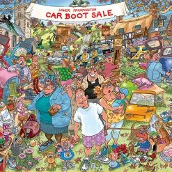 Discount 🌟 Jumbo 1000 Pieces Wasgij Original 35: Car Boot Capers 🧨