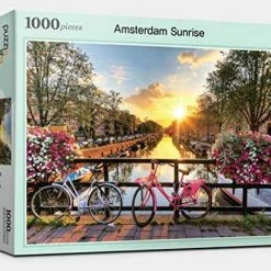 Budget 🥰 Puzzlelife 1000 Pieces Amsterdam Sunrise Morning 🥰