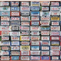 Best Sale ๐ Galison 1000 Pieces Nantucket License Plates ๐