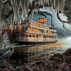 Coupon ⌛ SunsOut 1000 Pieces Night On The River 😉