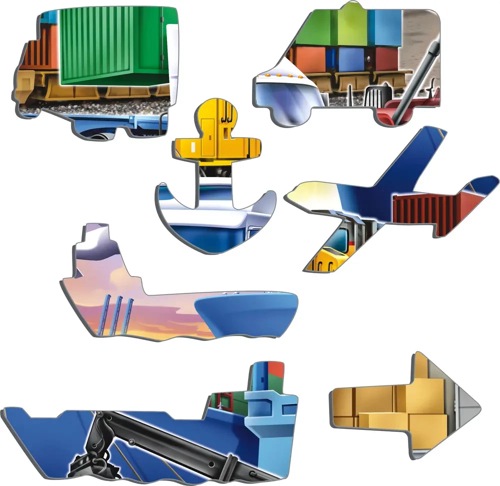 Best Sale ๐ Larsen Puzzles 37 Pieces Busy Cargo Hub โจ - Image 3