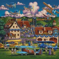 Outlet ❤️ Dowdle Folk Art 100 Pieces Flying Aces 😍