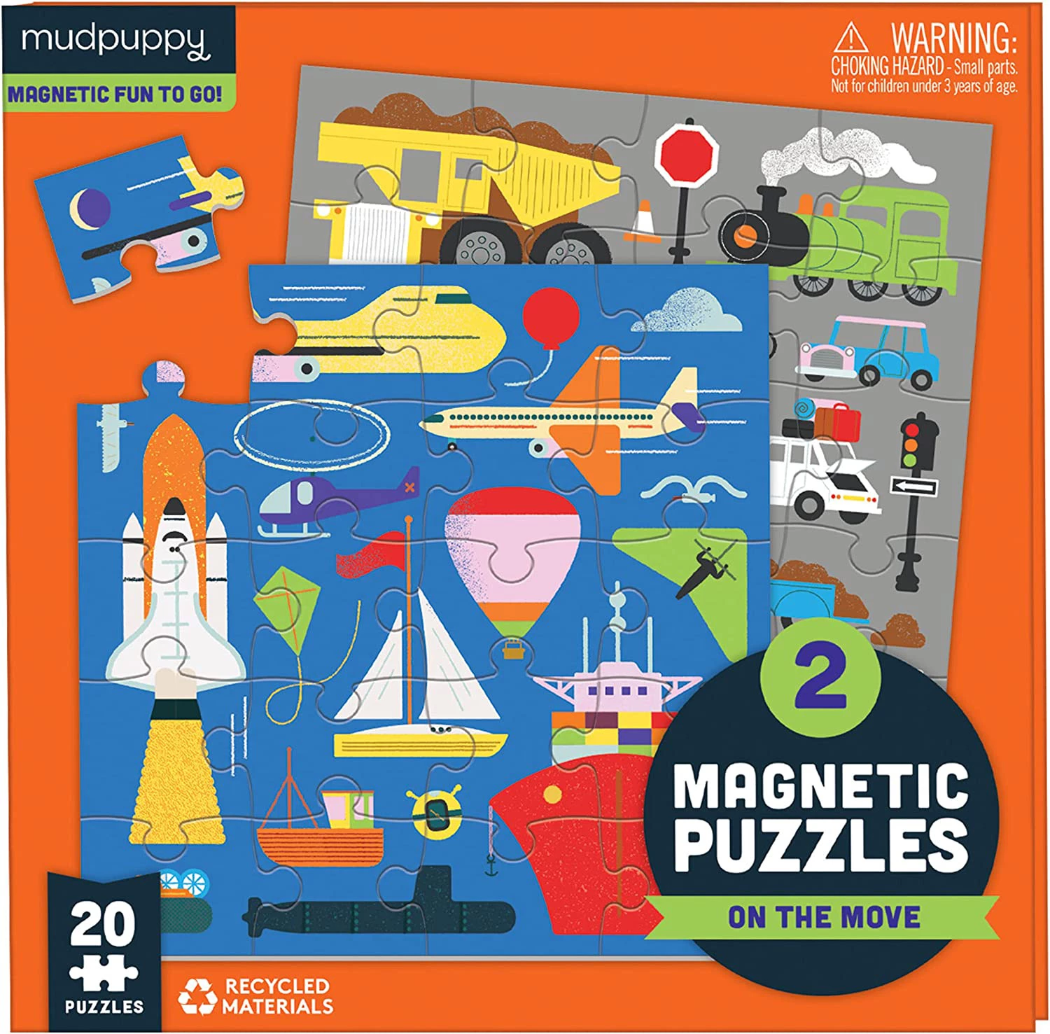 New ๐ Mudpuppy 20 Pieces On The Move Magnetic Multipack ๐